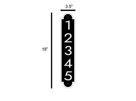 Buy Curb-N-Sign 2 Fancy Super Reflective Mailbox Address Numbers ...