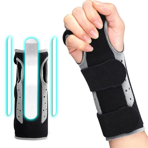 Amazon.com: Wrist Support For Carpal Tunnel Wrist Brace Adjustable Wrist Splint For Relieve ...