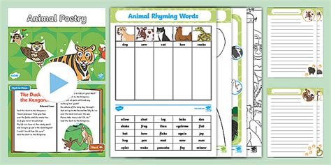 KS1 Animal Poetry Activity Pack