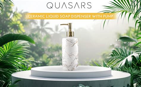 QUASARS luxury Ceramic Liquid Soap Dispenser Pump for Bathroom 500ml ...