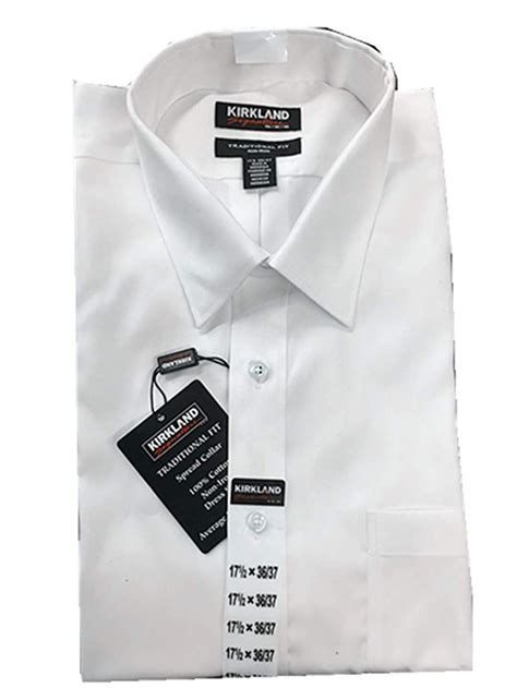 Kirkland Signature Men's Traditional Fit Long Sleeve Shirt 15.5x34/35 ...