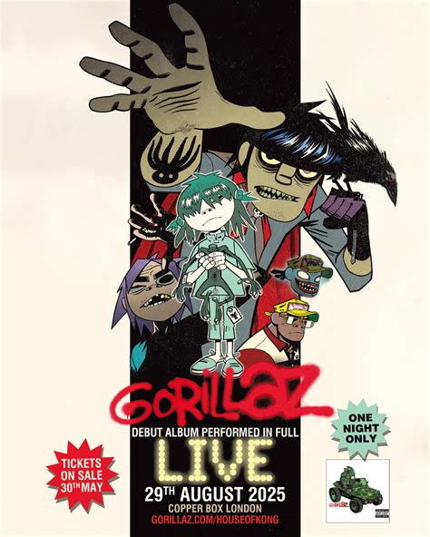 Gorillaz to perform first three albums in full at four one-off London shows