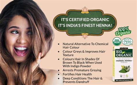 Buy Indus Valley Bio Organic Herbal Henna Powder, 100g Online at Low ...
