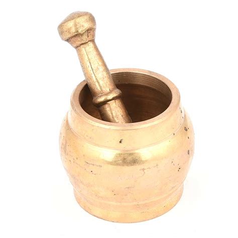 Vintage Brass Mortar and Pestle