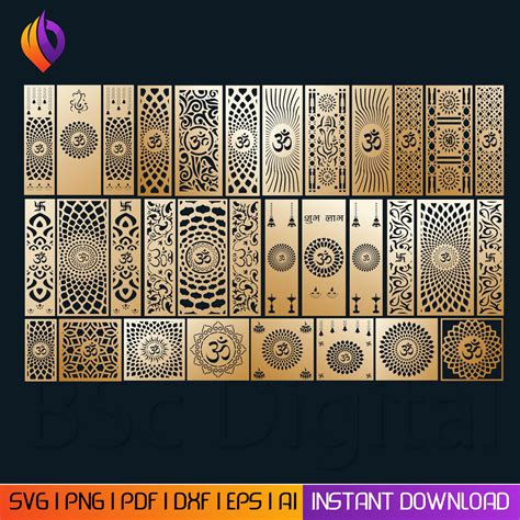 Buy Om Wall Decor Laser-cut DXF File for Glowforge and CNC Machines Aum ...