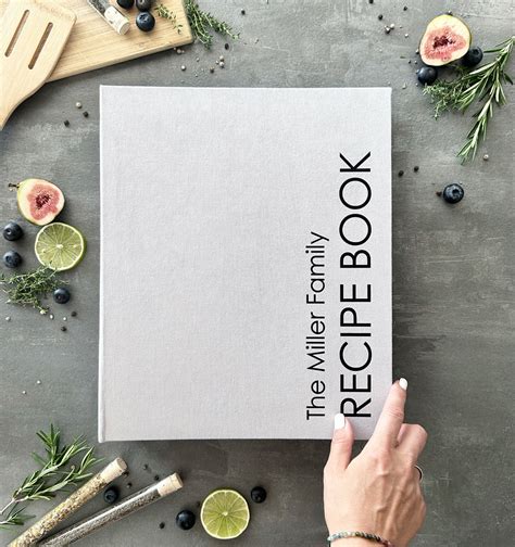 Personalised Recipe Book Binder, Cookbook, Custom Recipe Binder With ...