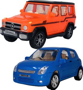 Miniature Mart Pack Of 2 Pull Back & Go Small Size Toy Car Set Made ...