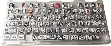 Buy MMOOO Dye Sublimation 108 PBT Keycap Anime keycaps for Mechanical ...