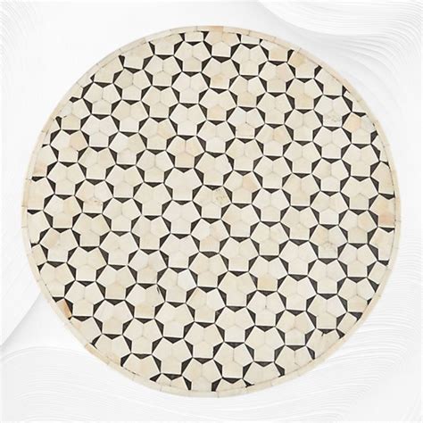 Targua Bone Inlay Side Table Black – Luxury Handicrafts