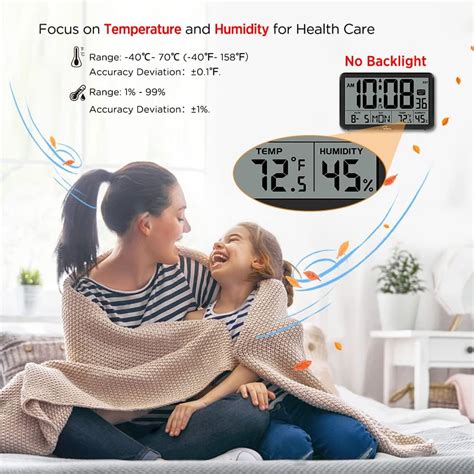 Buy WallarGe Auto Set Digital Wall Clock Battery Operated,Desk Clocks ...
