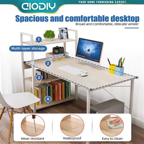 Study and Computer Table with Book Shelf 的图像结果