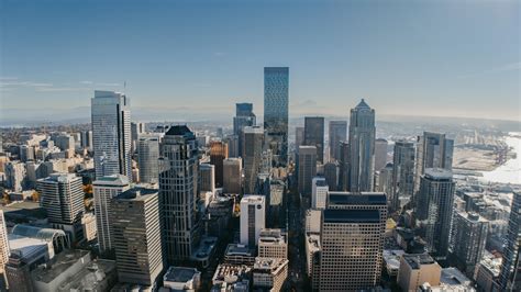 Seattle Aerial View 的图像结果
