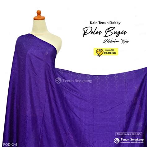 Jual Kain Tenun Dobby Polos Sutra Bugis Makassar - Tenun Sengkang POD-2 ...