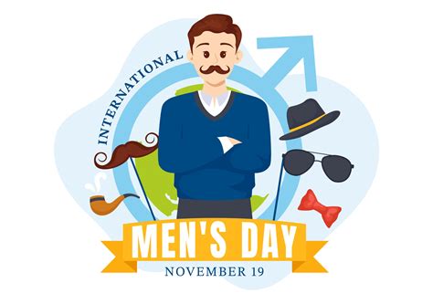 International Men's Day Vector Illustration on November 19 with Men ...