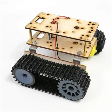 Buy ThinkRobotics Wooden Robotic Tank Chassis - DIY Robot Online ...