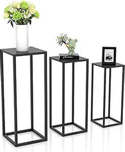 ANASIA HANDICRAFTS 3 PACK Metal Plant Stand Nesting Display End Table ...