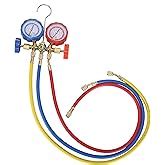 AMAZOR Manifold Pressure Gauge R-22, R-12, R-134A and R-502 and ...