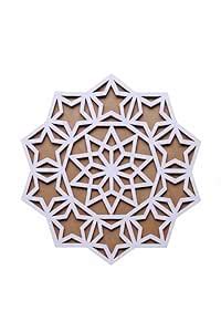 Siara Craftman Rangoli Stencil Star Pattern Reusable Template for ...