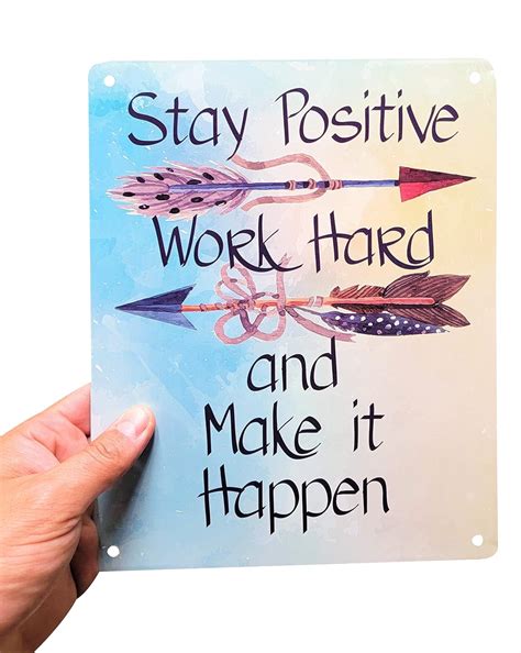 American Wit Motivational Signs For Home & Office,10.5 X 8.5 Stay ...