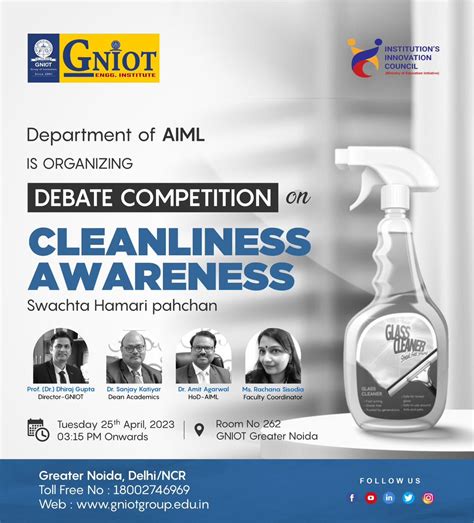 Department AIML is organizing Cleanliness Awareness Event | GNIOT ...