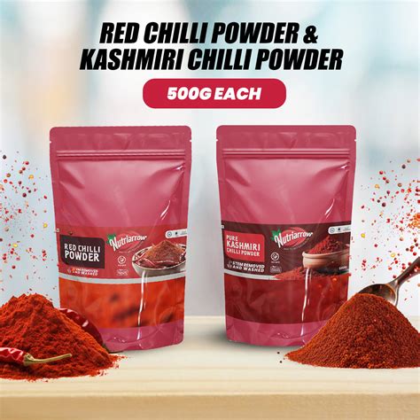 Chilli Powder & Kashmiri - 500G – Nutriarrow