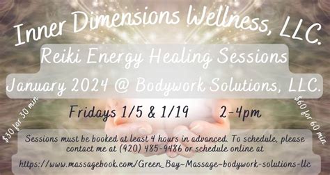 Reiki Energy Healing January On-Call Sessions, Bodywork Solutions ...