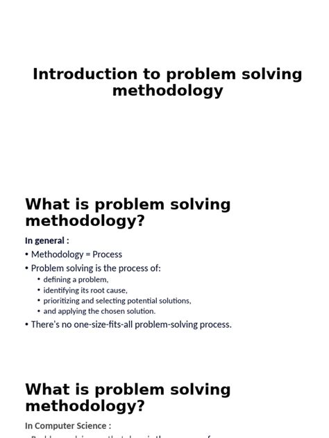 Image result for Problem Solving Methodology
