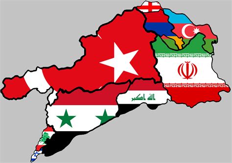 Modern Armenian Map Friends And Neighbours