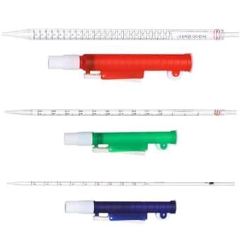 SHUATI Plastic Pipettes Dropper Plastic Lab Tool Red, Blue, Green ...