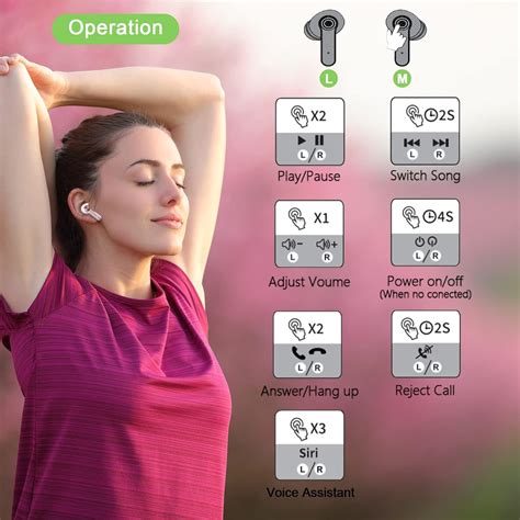 Buy Wireless Earbuds, Bluetooth 5.2 Wireless Headphones With Mics, 48H ...