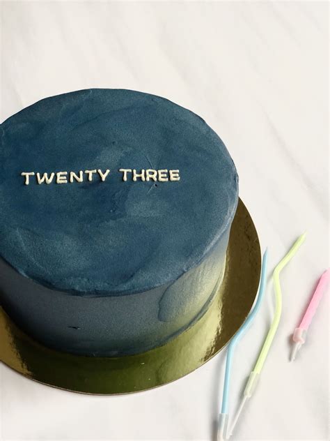 Twenty three | Small birthday cakes, Funny birthday cakes, Simple ...