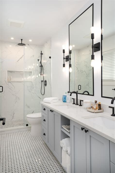 Rustic Farmhouse Bathroom Tile Farmhouse Master Bathroom Reveal