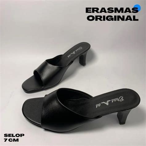 Promo SELOP S03 DOFF (7 CM) - UJUNG TERBUKA - ERASMAS | Sepatu Wanita ...
