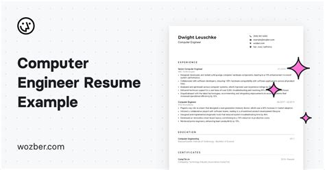 Computer Engineer Resume Examples 的图像结果
