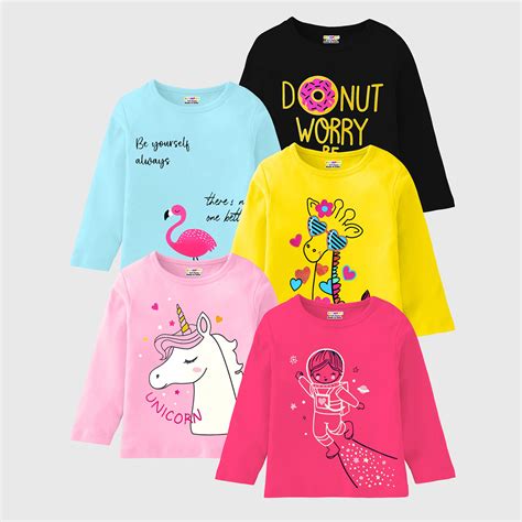 KUCHIPOO Girls Full Sleeves T-Shirts – Kuchipoo