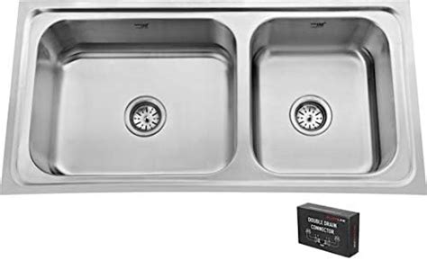 SILVER LINE STAINLESS STEEL GRADE 304 KITCHEN SINK SIZE 32" x 20" x 8 ...