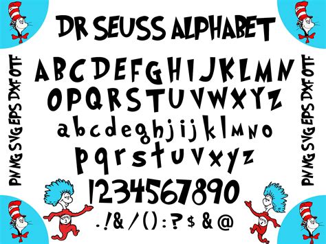 Dr Seuss Alphabet SVG Digital File, Dr Seuss Svg, Dr Seuss, 40% OFF