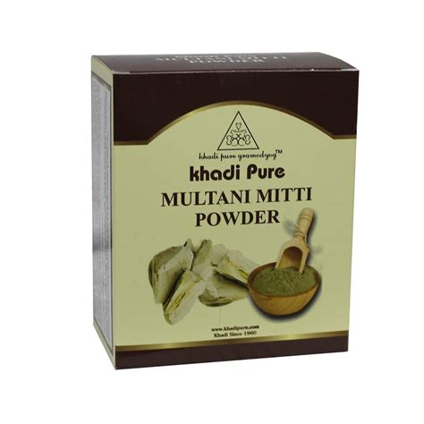 Khadi Pure Gramodyog Herbal Multani Mitti – 80g | 100% Natural Clay ...