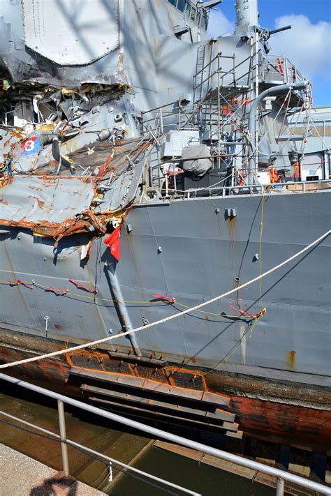 New Dry Dock Photos Show the Scope of Hidden USS Fitzgerald Damage