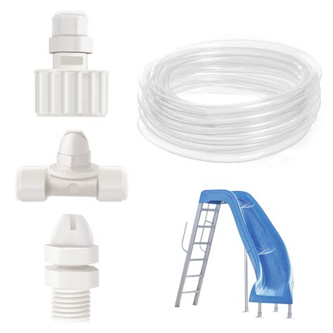 Buy Pool Slide Water Tubing Kit, Spray Hose Kit/Parts for Inground Pool ...