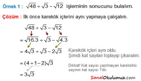 8.Sınıf Köklü Sayılar Konu Anlatımı ve testleri