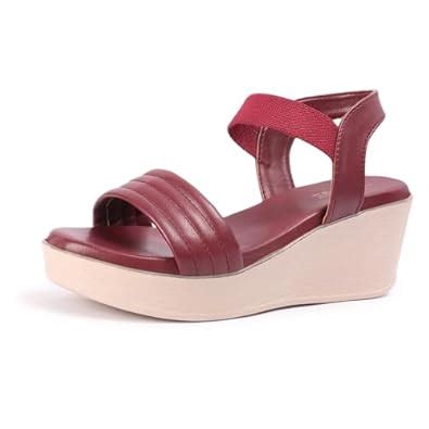Buy Vendoz Women Comfortable Cherry Wedges Sandal at Amazon.in