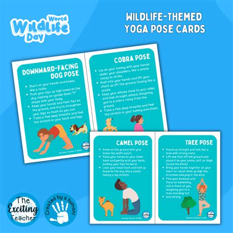 Yoga Nature-themed Child-Friendly Workout Cards (World Wildlife Day Resources) – Exciting ...