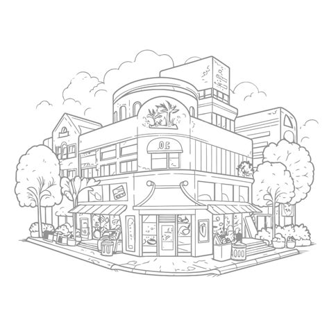 Shopping Mall Drawing