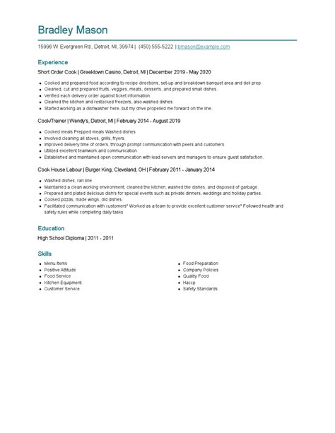 Image result for Short-Order Cook Tips