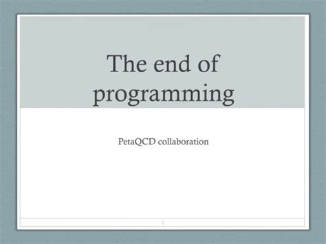 The End of Programming 的图像结果