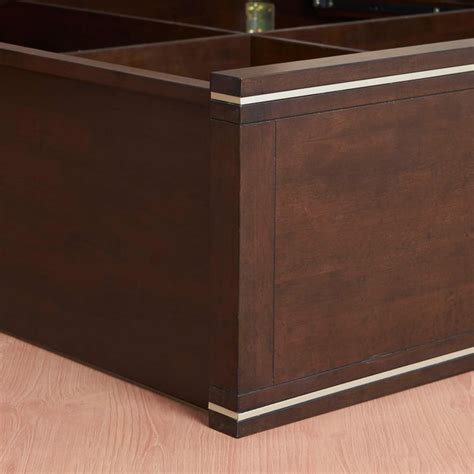 Buy Valencia King Size Bed With Hydraulic Box Storage - 180 x 195 cm ...