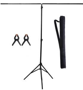AHMV T-Shape Portable Background Stand Kit 6x6ft Adjustable Backdrop ...