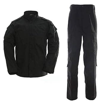 Buy LANBAOSI Men's Tactical Jacket and Pants Military Camo Hunting ACU ...