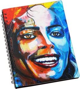 Elvish Michael jackson Smile Painting A5 Notebook Ruled 200 Pages Price ...